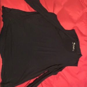 A long black sleeved shirt